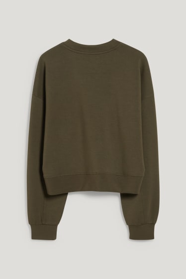 Dames - Sweatshirt - yoga - gerecyclede stof - donkergroen