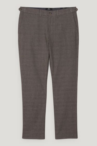 Hommes - Pantalon de costume - regular fit - LYCRA® - marron foncé