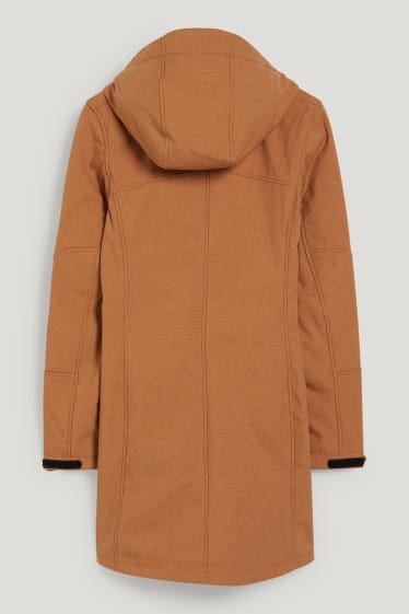 Donna - Giubbotto softshell con cappuccio - havana