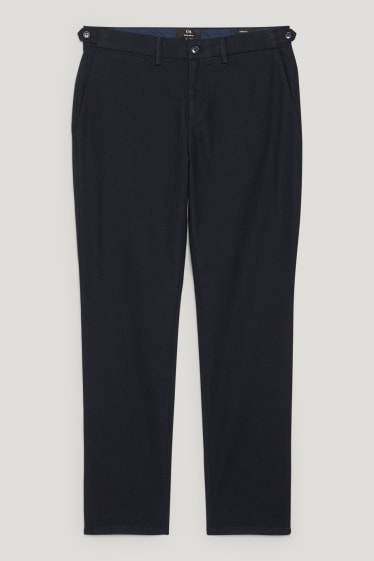 Uomo - Pantaloni eleganti - regular fit - LYCRA® - blu scuro