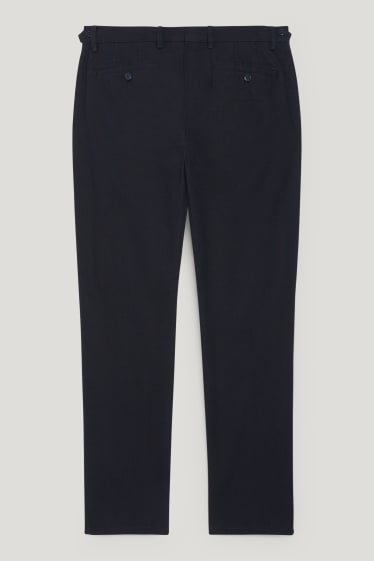 Uomo - Pantaloni eleganti - regular fit - LYCRA® - blu scuro