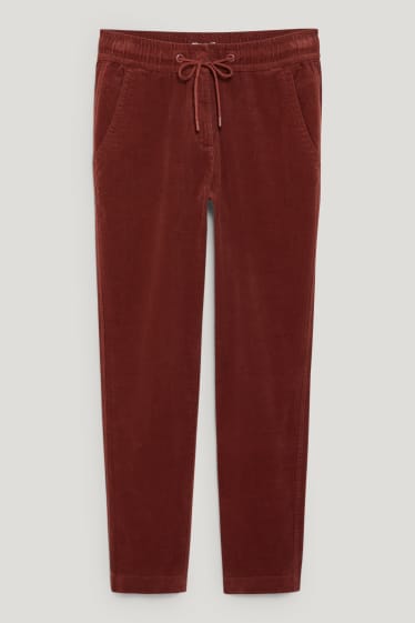 Dames - Pantalon - mid waist - 4 Way Stretch - LYCRA® - bruin