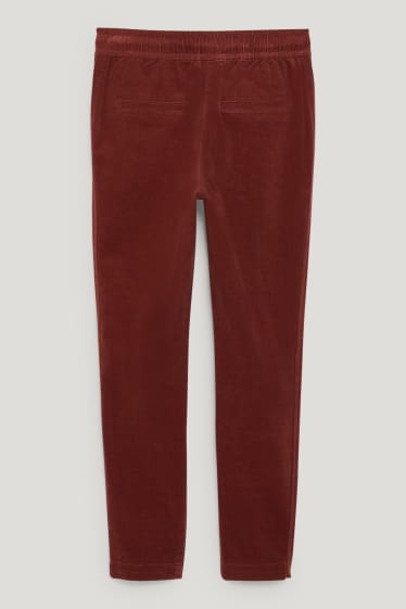 Dames - Pantalon - mid waist - 4 Way Stretch - LYCRA® - bruin