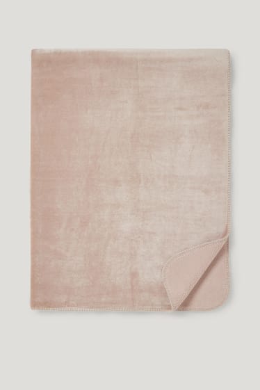 Donna - Coperta di spugna - 170 x 130 cm - marrone chiaro