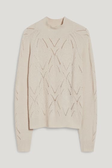 Donna - Maglione - bianco crema