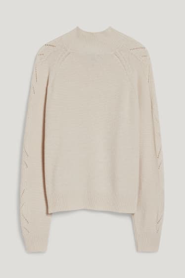 Donna - Maglione - bianco crema