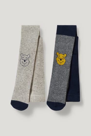 Bébé filles - Lot de 2 - Winnie l’ourson - collants pour bébé - bleu foncé