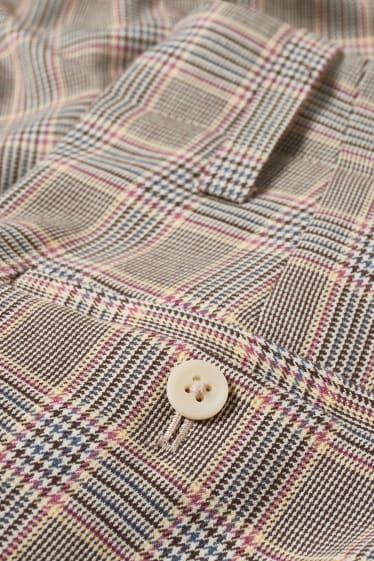 Donna - Pantaloni di stoffa - vita alta - tapered fit - a quadretti - quadretti colorati