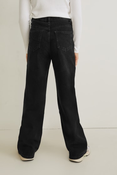 Nena - Wide leg jeans - texà gris fosc