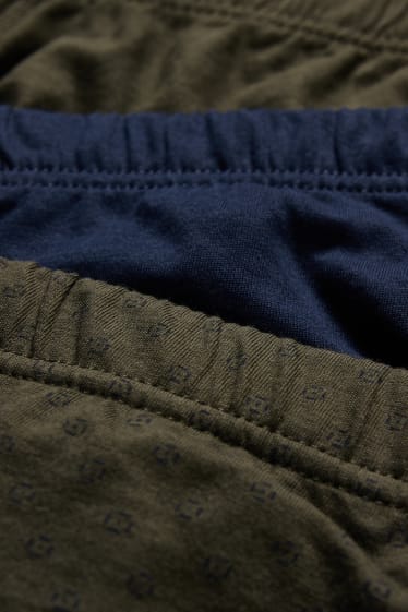 Heren - Set van 3 - slip - donkerblauw