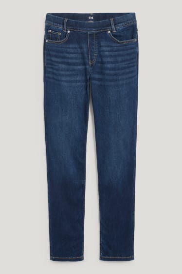 Kobiety - Jegginsy - średni stan - slim fit - LYCRA® - dżins-ciemnoniebieski