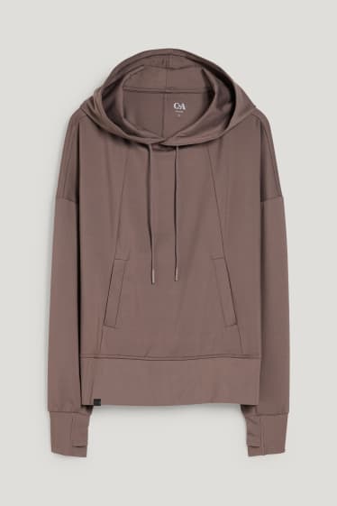 Damen - Hoodie - Yoga - braun