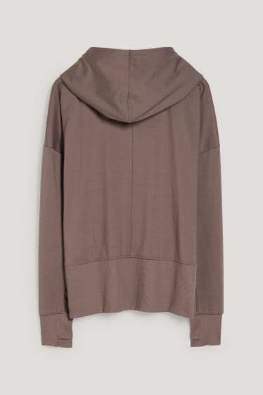 Damen - Hoodie - Yoga - braun