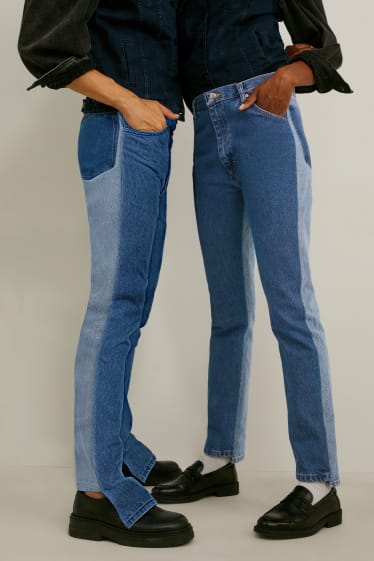Damen - E.L.V. Denim - Slim Jeans - High Waist - Unisex - jeans-blau