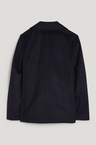 Uomo - Giacca - misto lana - componente di cashmere - blu scuro