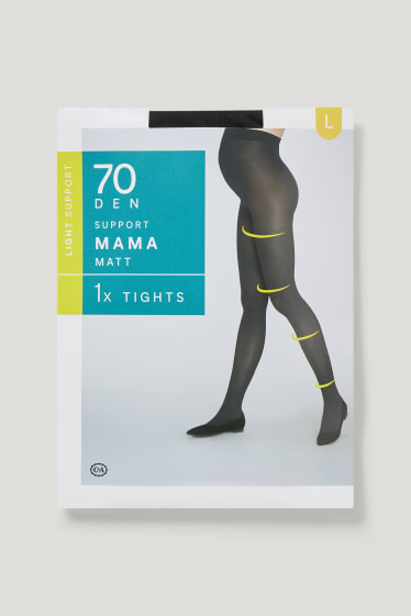 Donna - Calzamaglia sostenitiva premaman - 70 den - nero