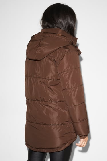 Clockhouse Girls - CLOCKHOUSE - Steppjacke mit Kapuze - dunkelbraun