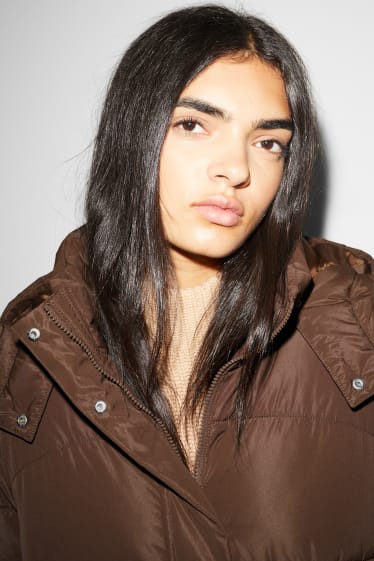 Clockhouse Girls - CLOCKHOUSE - Steppjacke mit Kapuze - dunkelbraun