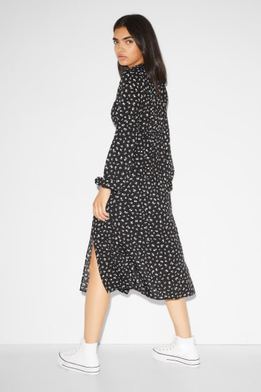 Clockhouse femme - CLOCKHOUSE - robe - à fleurs - noir