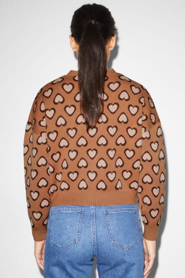 Clockhouse femme - CLOCKHOUSE - gilet en maille - marron clair