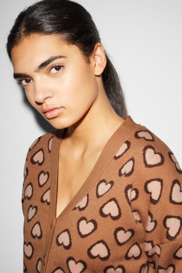 Clockhouse femme - CLOCKHOUSE - gilet en maille - marron clair