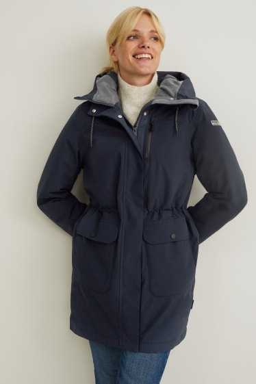 Donna - Giacca tecnica con cappuccio - blu scuro
