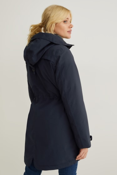 Donna - Giacca tecnica con cappuccio - blu scuro