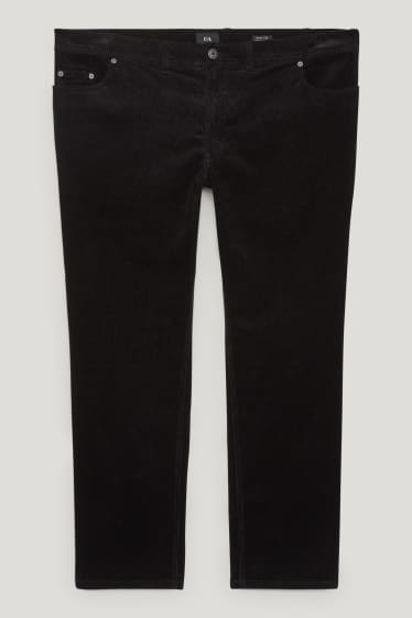 Heren XL - Broek van corduroy - regular fit - LYCRA® - zwart