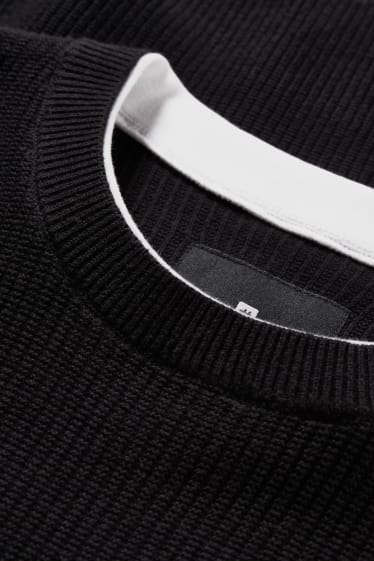 Esclusiva online - CLOCKHOUSE - maglione - effetto sovrapposto - nero