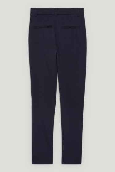 Damen - Hose - High Waist - Straight Fit - dunkelblau