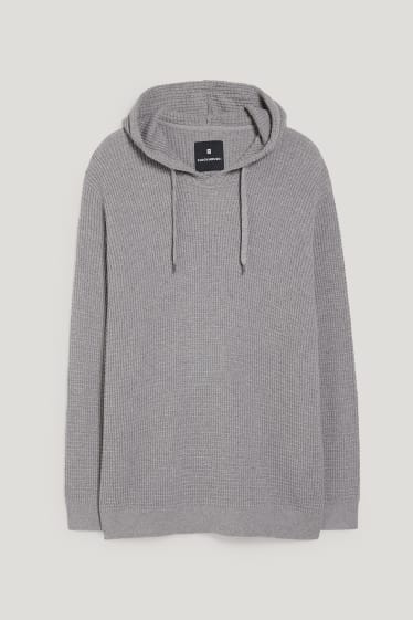 Exclusivo online - CLOCKHOUSE - jersey con capucha - gris