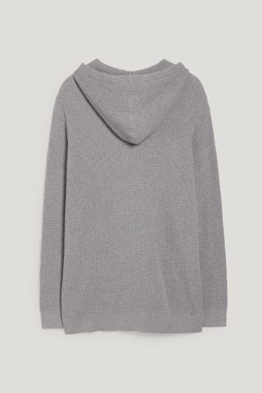 Exkluzivní online - CLOCKHOUSE - svetr s kapucí - šedá