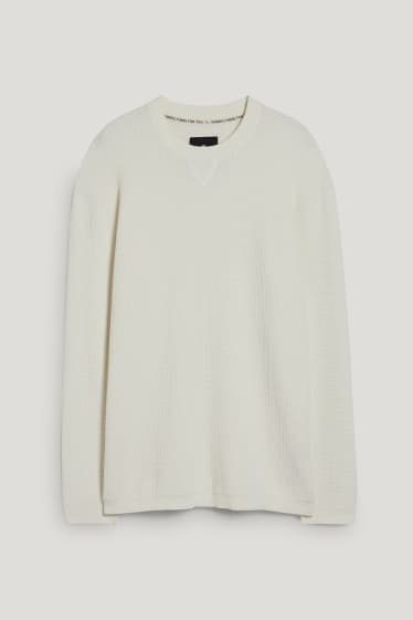 Esclusiva online - CLOCKHOUSE - maglione - bianco crema