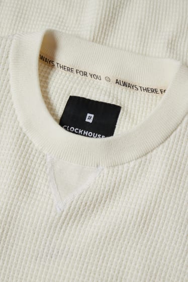 Esclusiva online - CLOCKHOUSE - maglione - bianco crema