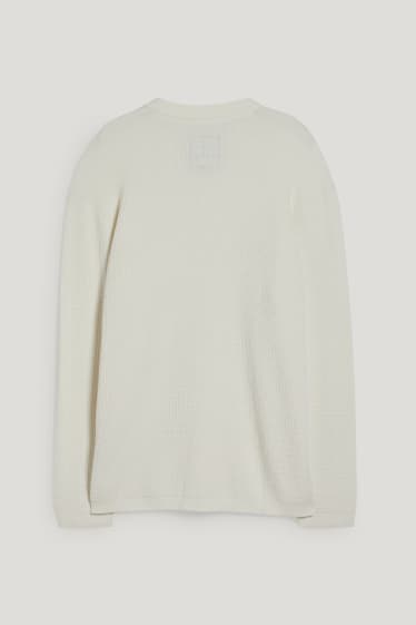 Esclusiva online - CLOCKHOUSE - maglione - bianco crema