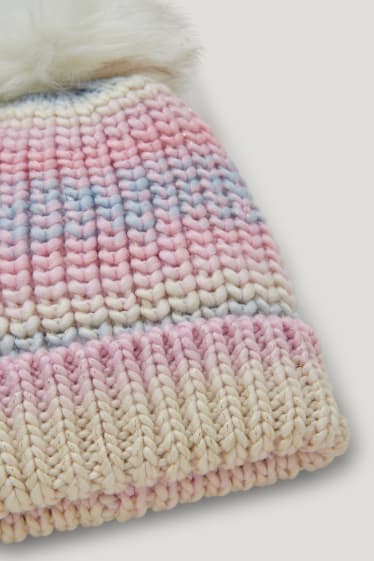 Toddler Girls - Strick-Mütze - cremeweiß
