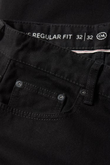 Mężczyźni - Regular jeans - czarny