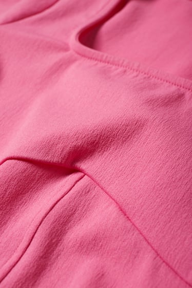 Exclusiu online - CLOCKHOUSE - samarreta de màniga llarga crop - fúcsia