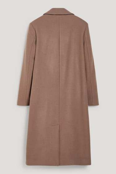 Donna - Cappotto - misto lana vergine - beige