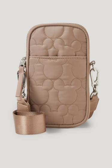 Dames - Tasje voor de smartphone - Mickey Mouse - beige