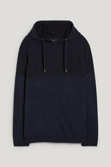Esclusiva online - CLOCKHOUSE - maglione con cappuccio - blu scuro