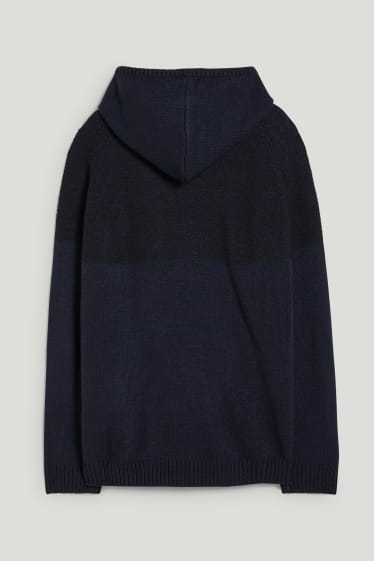 Esclusiva online - CLOCKHOUSE - maglione con cappuccio - blu scuro