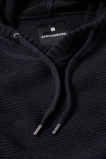 Esclusiva online - CLOCKHOUSE - maglione con cappuccio - blu scuro