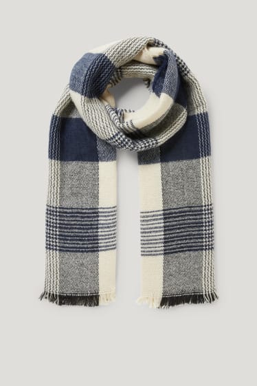 Clockhouse Boys - CLOCKHOUSE - sciarpa in maglia - a quadretti - blu  / beige
