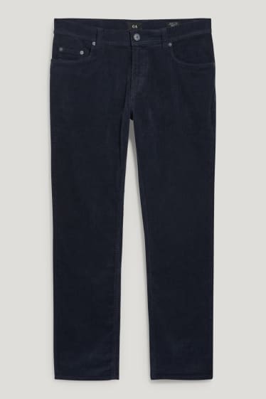 Home - Pantalons de pana - regular fit - LYCRA® - blau fosc