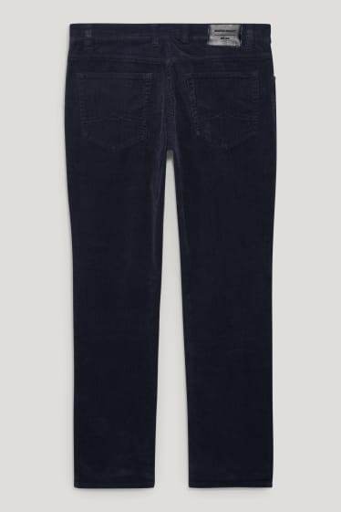 Home - Pantalons de pana - regular fit - LYCRA® - blau fosc