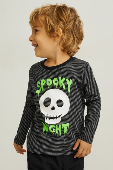 Toddler Boys - Set - longsleeve en muts - 2-delig - zwart
