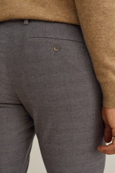 Heren - Pantalon - regular fit - LYCRA® - donkerbruin