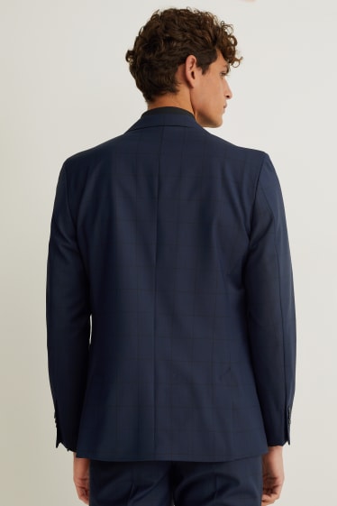 Uomo - Giacca coordinabile - slim fit - LYCRA® - misto lana vergine - blu scuro