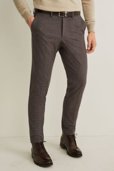 Herren - Baukasten-Hose - Slim Fit - Flex - LYCRA® - dunkelbraun
